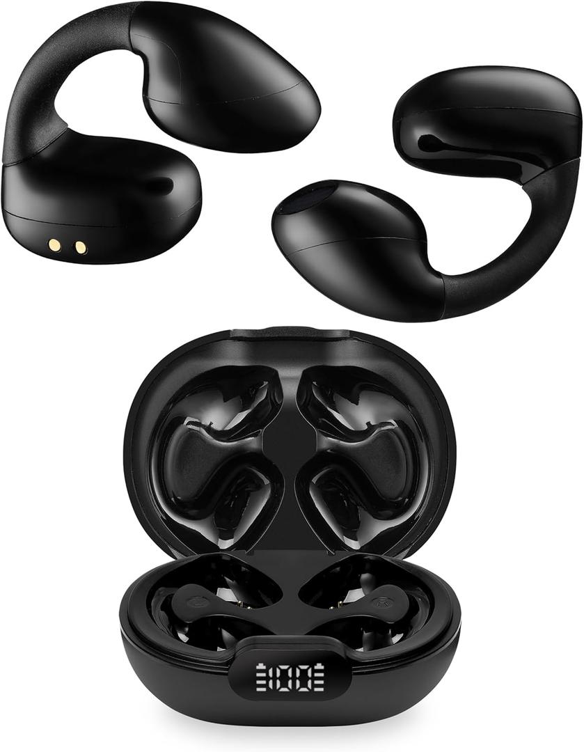 ILive Electronics Clear Truly Wireless Open Ear Clip Earbuds, IAEBTO25B