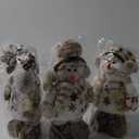 3PCS Adjustable Standing Gnomes Plush, Snowmen, Elk, Snowman Decor for Home Retractable Spring Legs, Winter Decor Ornaments Winter Home Decor