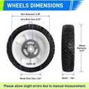105-3036 Wheel Gear Assembly Replacement for To ro 22" Recycler Lawn Mower 8 Inch Rear Drive Wheels, Compatible with To ro Models 20017, 20041, 20066, 20068, 20073, and More, 2 Pack