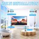 TV Antenna for Smart TV Indoor, 2024 Newest Antenna with Strong Magnetic Base, 360&Long Range Reception TV Antenna for Local Channels, Easy Setup Antenna for TV Without Cable (Black+Red)