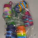 JOUTYFOR 5 Pack Collapsible Water Bottles 17 oz Silicone Portable Lightweight Foldable Water Bottle with Carabiner Leakproof Reusable for Travel Camping Hiking Cycling Sport Outdoor(Rainbow)