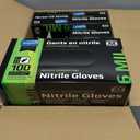 Inspire Black Nitrile Gloves HEAVY DUTY 6 Mil Nitrile Chemical Resistant Medical Cooking Cleaning Disposable Black Gloves 10-Pack