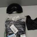 DADA-PRO Ski Goggles Men Women Snowboard Goggles Over Glasses OTG Anti Fog Snow Goggles Frameless 100% UV Protection (Black)