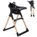 Munchkin Float Baby High Chair for Babies and Toddlers, Foldable, Black