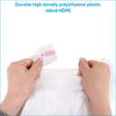 SSWBasics White Plastic T-Shirt Bags with Handles - Case of 1000 (11 x 6 x 21)