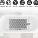 Bath Tub and Shower Mat Non Slip Bathtub Safety Mat with Powerful Suction Cups and Drain Holes, 27 x 16 Inch Soft Bathtub Mat Non Slip Bath Mat for Tub, Machine Washable, Easy to Clean, Dark Grey