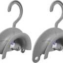 2 Pack CPAP Hose Hanger with Suction Cup Universal CPAP Hose Holder for 15mm & 19mm Tubing Wall Mounted CPAP Tube Holder for Drying, Organizing & Extending Hose LifeGrey