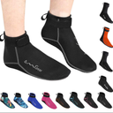 OMGear Water Socks Neoprene Socks Beach Booties 3mm 5mm Anti-Slip Wetsuit Footwear Fin Swim Sand Proof Socks Black, M