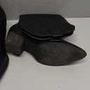 Rollda Cowboy Boots for Women Cowgirl Boots Embroidered Knee-High Western Boots Pointy Toe with Chunky Heel, 6