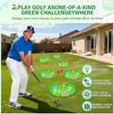 TERRAMUS Light Up Golf Play Set - Upgraded Kids Toy Golf Putting Game Set with 6 LED Targets, 2 Clubs, 6 Balls (2 Glow), Night Golf Toys Gifts for Kids Golfers Family Indoor Outdoor Beach Lawn Park, 7488 cubic centimeters