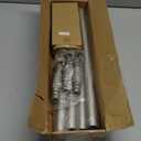 Brushed Nickel Curved Shower Curtain Rod 33-78 Inches Adjustable Splicing Design Curved Shower Rods Round Shower Curtain Rod Rust Proof Stainless Steel Curved Shower Rods For Bathroom Need to Drill (35-76")