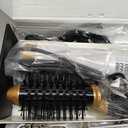 6 in ONE Hair Dryer Brush, Blow Dryer Curling Wand Hair Styling Tools Set, Ionic Hot Air Massage Oval Blowout Hair Dryer, Left&Right Hair Styler (Light White)