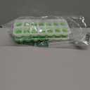 Ice Cube Tray with Lid, 2 Packs 28 Cubes Durable Stackable Ice Cube Trays for Freezer with Removable Lids, Easy-Release Plastic & Silicone Ice Tray for Cocktail, Coffee