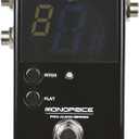Monoprice Chromatic Pedal Tuner - Black, Normal & True-Bypass Outputs, Easy to Tune Your Bass & Guitars - Stage Right Series