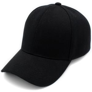 Top Level Baseball Cap Men Women - Classic Adjustable Plain Hat (One Size, Black)