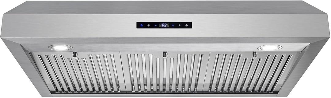 COSMO UMC36 36 in. Haven Collection 380 CFM Ducted Under Cabinet Range Hood, LED Lights, Touch Controls, Stainless Steel