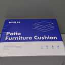 Outdoor Chair Cushions Set of 2, Waterproof Patio Chair Cushions, Outdoor Patio Furniture Replacement Seat Cushions, 19 x 19 x 3 inch, Blue