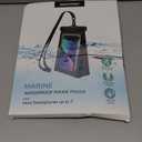 4 Pack Floating Waterproof Phone Pouch - Float Clear Cell Holder Protector with Lanyard - Universal Large Floatable Water Proof Dry Bag Case for iPhone 16 Pro Max Samsung Galaxy - Beach Swimming Pool (Black+Blue+Green+Pink)