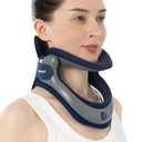 Velpeau Neck Brace for Neck Pain and Support, Soft Cotton Pads, Cervical Collar Restricting Cervical Motion, Relieves Discomfort and Spine Pressure (Neck circumference 11.5-16.5", Foam Pads Version)