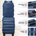 UKEIN Luggage Set with Backpack,Polycarbonate Carry On Luggage Airline Approved with Spinner Wheels, Hardshell Travel Suitcase with TSA Lock,Suitcase Set 3 Piece