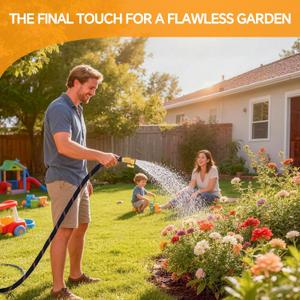 Garden Hose 100ft - Non-Expandable, Flexible, Kink-Free - 3/4'' Fitting High-Pressure & Lightweight Garden Water Hose with Burst Resistance - All-Weather Use for Gardens, Car Washing & Pet Care