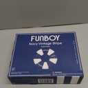 FUNBOY Giant Vintage Stripe Inflatable Tube Pool Float with Cup Holder 48" Large Pool Float for Adults Inner Tube Swimming Pool Toys Swim Rings Pool Lounger Float for Pool Party & Summer (Navy Blue)