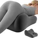 Ergonomic Memory Foam Wedge Pillow for Couples, Furniture Pillow Support Pillowcase Suitable for Home Use, Ideal for Sitting and Lying Foam Pillow Modern Simple Style Black