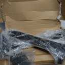 12 Pack - 10 inch Black Hidden L Shelf Bracket (1/5 Inch Thicked) Iron Floating Shelf Brackets Rustic Industrial Metal Brackets for Shelf Support