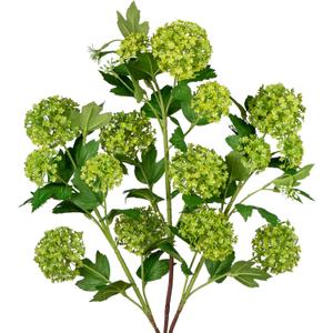 DILATATA Faux Hydrangea Flowers 31" Green Artificial Hydrangea Spray with 5 Flower Heads, 3 Per Bag.Faux Hydrangeas Plastic Flowers Fake Hydrangeas for Indoor Outdoor Wedding Table Centerpieces Decor
