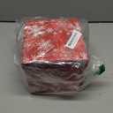 UNIQOOO 5PCS Christmas Nesting Gift Boxes with Lid, Xmas Nested Box Set, 5 Sizes, Square Stackable, Red White Snowflake Candy Cane Paper Box Tower Dcor, for Holiday Thanksgiving New Year Packaging