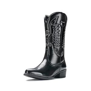 IUV Cowboy Boots For Women Pointy Toe Women's Western Boots Cowgirl Boots Mid Calf Boots, Size 10