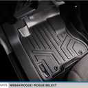 MAXLINER Floor Mats 2 Row Liner Set for 2008-2013 Nissan Rogue