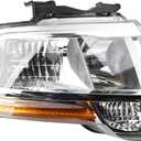 Dasbecan Halogen Headlamp Compatible With Ford Expedition 2015-2017 Right Passenger Side Headlight Assembly Replaces# FL1Z13008G FO2503346
