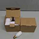 12PCS Christmas Village Light Bulbs E12 Base T20 LED Christmas Village Replacement Light Bulbs Accessory for Christmas Village Lights Christmas House Replacement Bulbs Accessories (Gold Base)