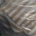 LEDAOU Beach Bag Waterproof Sandproof Women Beach Tote Pool Bag with Zipper for Swim Gym Grocery Travel with Wet Pocket | Sandproof, with Zipper, for Gym, Grocery, Travel, with Wet Pocket (Khaki Stripe)