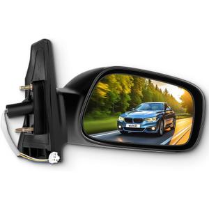SCITOO Door Mirrors, fit for Exterior Accessories Mirrors fit 2003-2008 for Corolla with Power Controlling Non-telesccoping Non-Folding Features (Passenger Side), Polished Finish