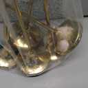 5pcs Candle Stick Holders, Tall Metal Durable Pillar Decorative Taper Candle Stick Stand Set Decor Suitable for Table Centerpiece Wedding Housewarming Present (Gold)