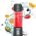 Nuwave Portable Blender for Shakes and Smoothies, On-the-GO Personal Blender with USB-C Rechargeable, 6-Piece-Blade for Crushing Ice, BPA Free 18 Oz Tritan Jar for Travel, Office and Sports