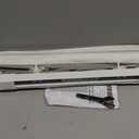 No Tools No Drill Cordless Roman Shades for Indoor Windows 100% Blackout, for Window Size 21" W 64" H White
