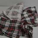 Comfort Spaces Cotton Flannel Sheets Queen Size, Ultra Soft Flannel Sheet Set with 14" Elastic Pocket Fits up to 16" Mattress, Plain Print Warm Flannel Bedding, Scottish Plaid Red 4 Piece