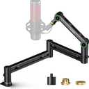 Microphone Arm,Aokeo AK-58i Desk Low Profile Mic Boom Arm Stand,Suitable For Blue Yeti,Snowball iCE,HyperX QuadCast,SoloCast,Elgato Wave,Etc