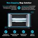 Catchmaster Vector Plasma Grilled Wall-Mounted UV Fly Light Trap - 3,100 sq. ft. Catch Zone, Fly Trap for Dining Rooms & Commercial Kitchens and Fresh & Dry Food Storage, UV Lamp Flying Insect Killer