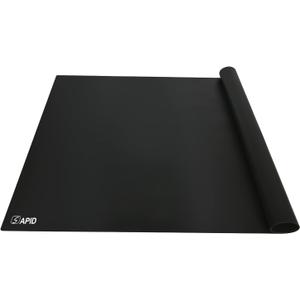 Extra Large Silicone Mat 36" x 24" Place Mats, Heat Resistant Mat for Kitchen Countertop Protector, Thick Placemats Washable Silicone Mats for Kitchen Counter Mat Dining Table Mat, Black, Sapid
