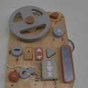 Vanplay Montessori Busy Board for Toddlers - Wooden Montessori Toys, Aesthetic Sensory Activity for Fine Motor Skills, Travel Busy Board Educational Sensory Toys for Boys and Girls, 