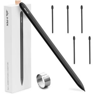 V-Pen EMR Stylus Remarkable 2 Pen Replacement with Digital Eraser + 5 Tips | 4096 Pressure Level Sensitivity & Palm Rejection | Digital Pen Marker Plus Compatible Kindle Scribe & Tablet Pen