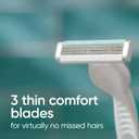 Venus Simply 3 Sensitive Disposable Razors, 12 Count