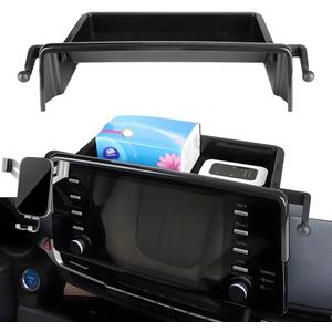 Car Phone Holder Center Console Organizer Tray for Toyota Sienna 2021 2022 2023 2024 [9-inch Screen] Auto Interior Accessories Best Cell Phones Mount Mobile CellPhone Stand Dashboard Storage Accessory