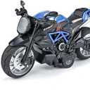 For Agusta 1:12 Scale Alloy Simulation Car Die-Casting Motorcycle Model Street Car Motorcycle Sports Bike Replica Collection Souvenir Gift Home Furnishings Motorcycle Model(Blue)