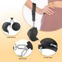 3 x Dual Pouch Wristlet Keychain Wallet Double keychain wallets Mini Pouch Coin Purse Women Coin Detachable Wrist Zip Bag (Black)