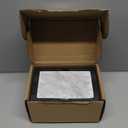 Toilet Paper Holder with Natural Marble Shelf for Bathroom Washroom,Wall Mounted Tissue Holder Suitable for Mega Roll (Brushed Nickel,Small 6.7 * 4.3 in)